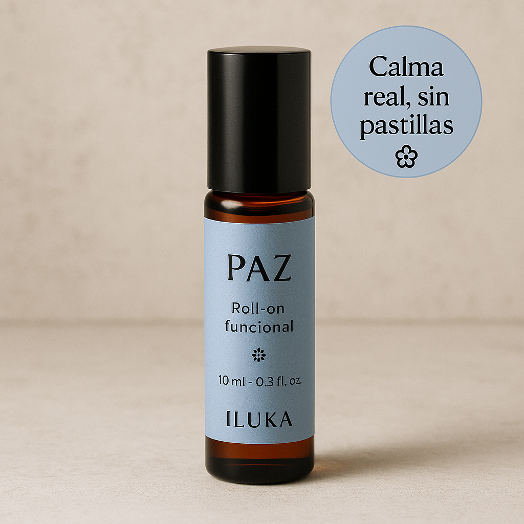 Roll-on PAZ de Iluka, producto natural para ansiedad y calma en envase de 10 ml
