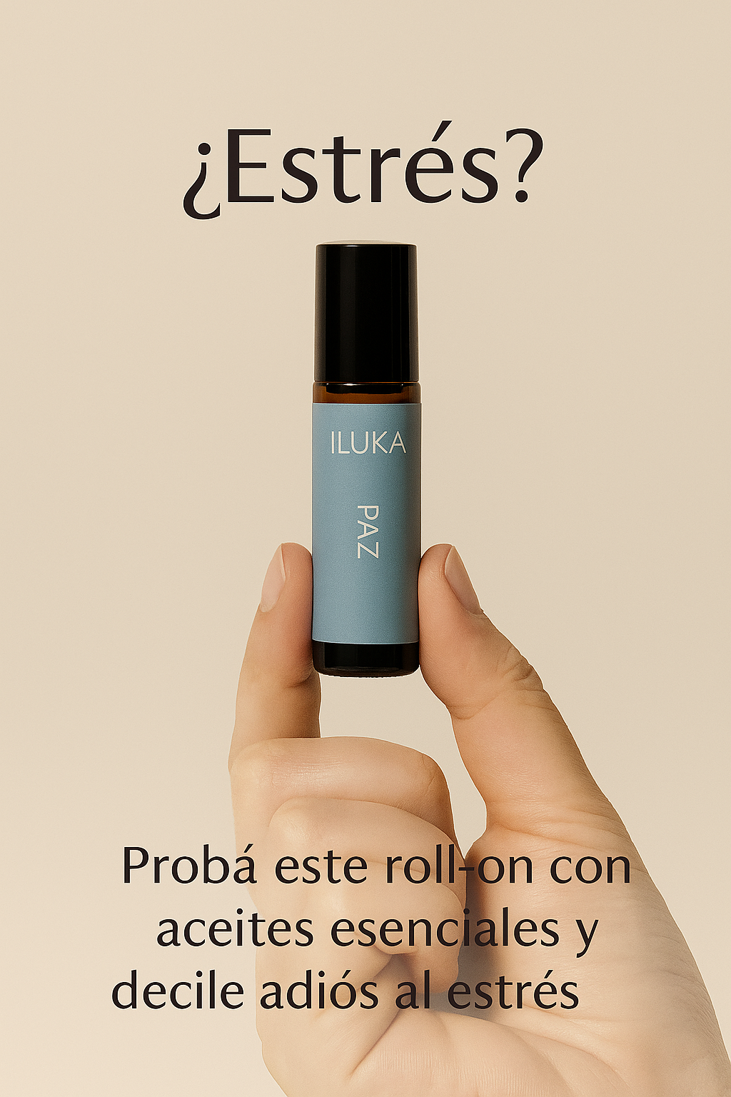 Producto natural para ansiedad y calma Iluka roll-on con aceites esenciales para reducir el estrés